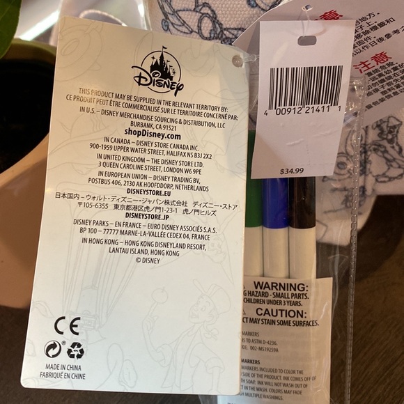 NWT Disney Ink & Paint Mini Backpack w/ fabric markers - Picture 5 of 6